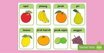 Nama Nama Buah Lengkap Bahasa Indonesia